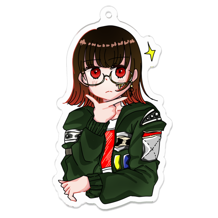 アクリルキーホルダー - 70 x 70 (mm)