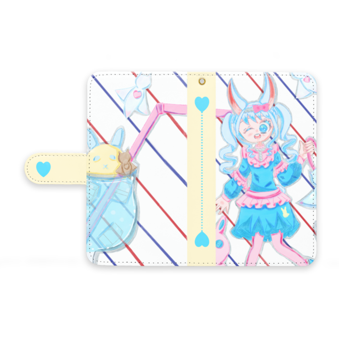 手帳型Androidケース - M - ストラップ穴 あり