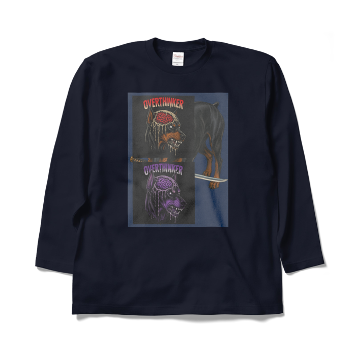 ロングスリーブTシャツ - XL - ネイビー
