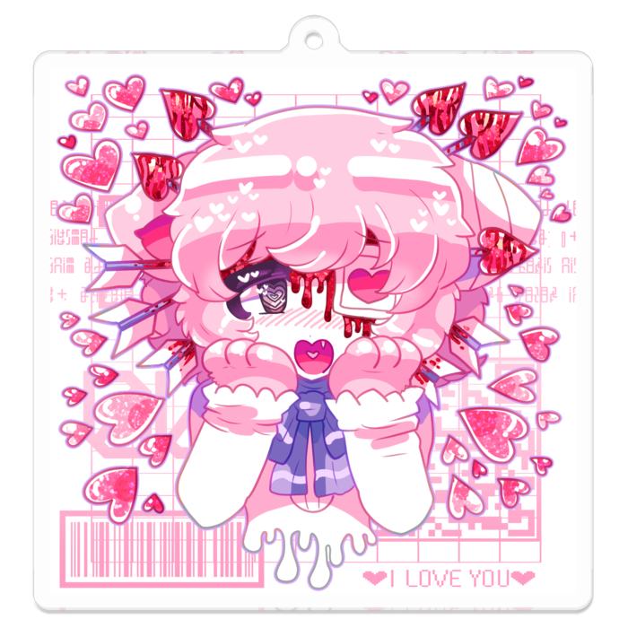 アクリルキーホルダー（コーティング） - 70 x 70 (mm)