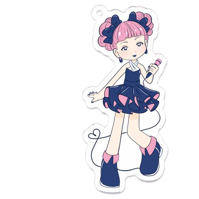 アクリルキーホルダー（コーティング） - 70 x 70 (mm)