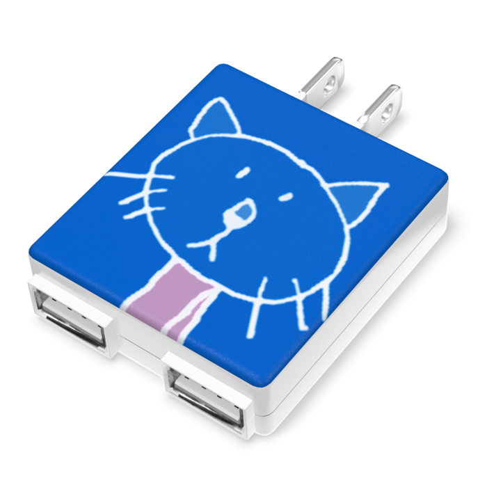 ねこ・ACアダプター - 50×55mm