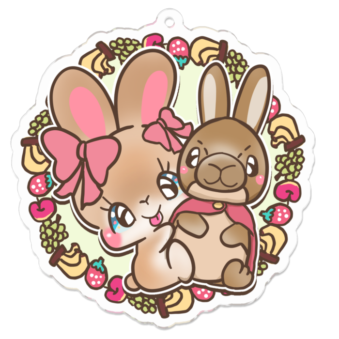 アクリルキーホルダー - 70 x 70 (mm)