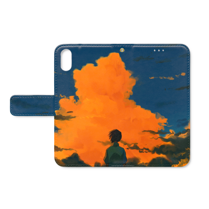 手帳型iPhoneケース - iPhone XS / X - ストラップ穴 あり