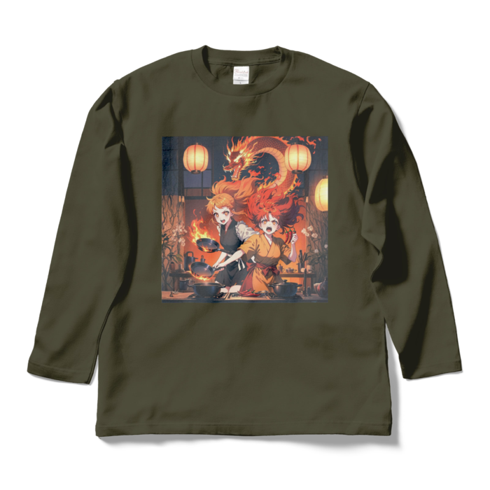 ロングスリーブTシャツ - L - アーミーグリーン