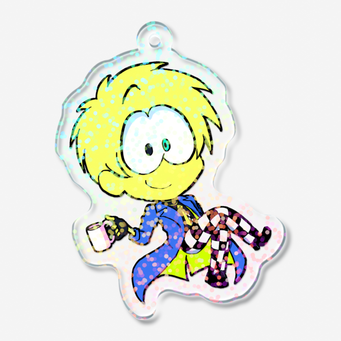 ホログラムアクリルキーホルダー - 50 × 50mm