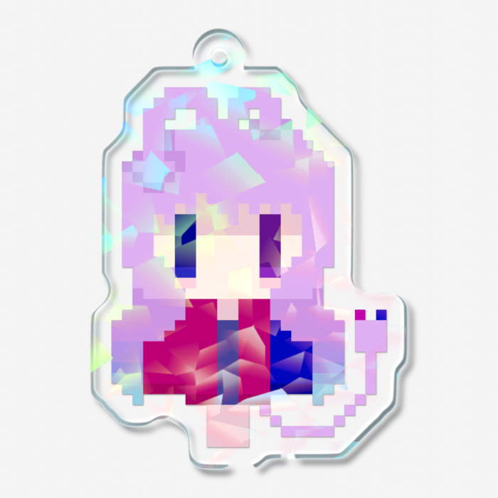 ホログラムアクリルキーホルダー - 50 × 50mm