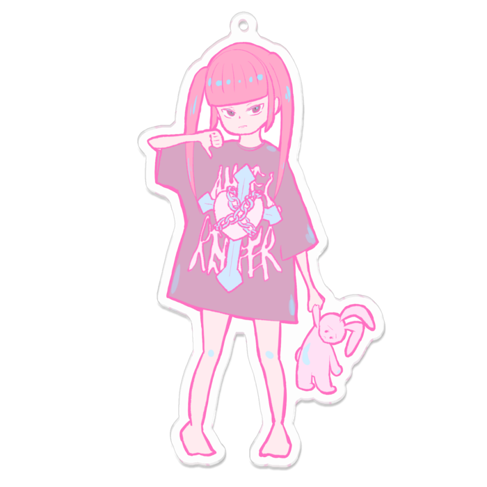 アクリルキーホルダー - 100 x 100 (mm)