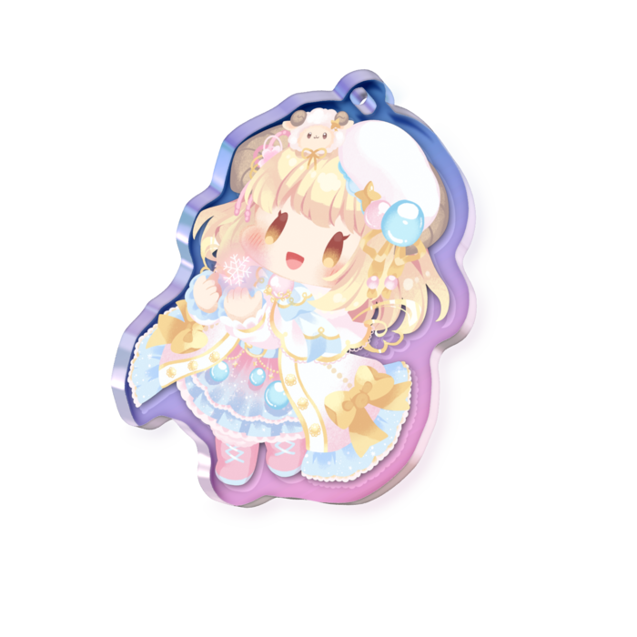 ゆきんこひつじ - 50 × 50mm