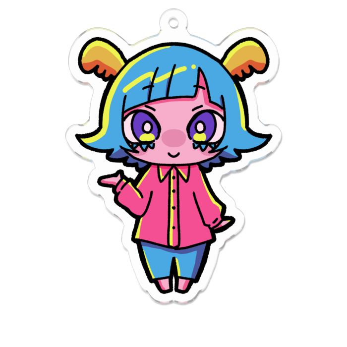 さらみアクリルキーホルダー -M- 70 x 70 (mm)