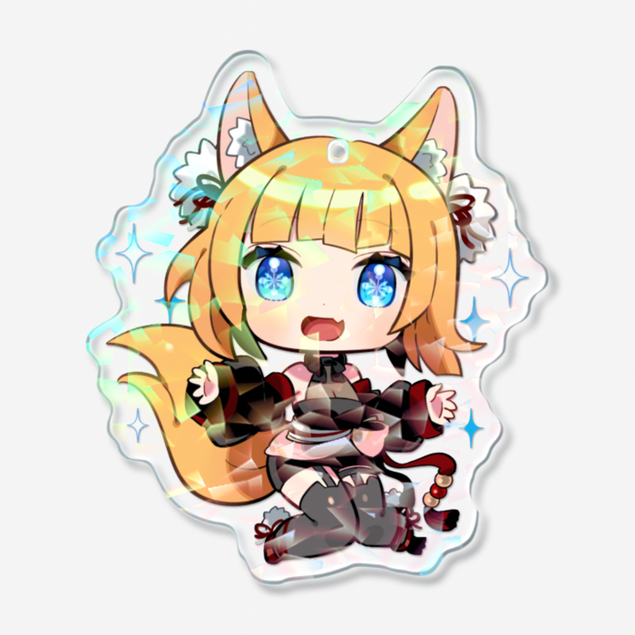 ホログラムアクリルキーホルダー - 70 × 70mm