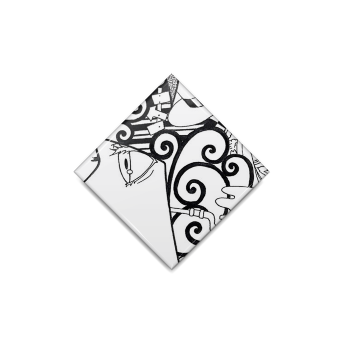 缶バッジ - ひし形40mm