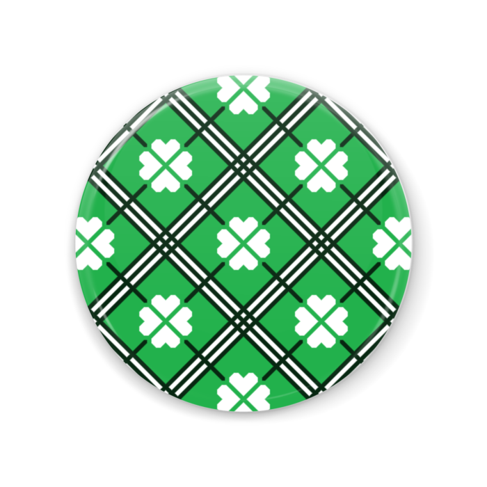 四葉の缶ミラー(緑系)