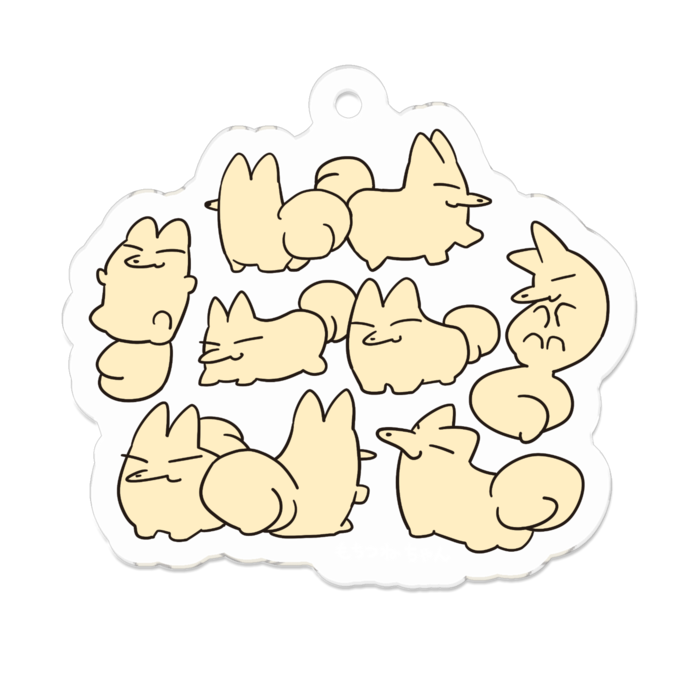 アクリルキーホルダー - 50 x 50 (mm)