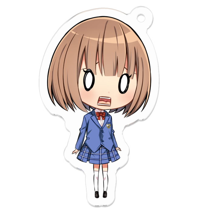 アクリルキーホルダー - 50 x 50 (mm)(驚愕ver)