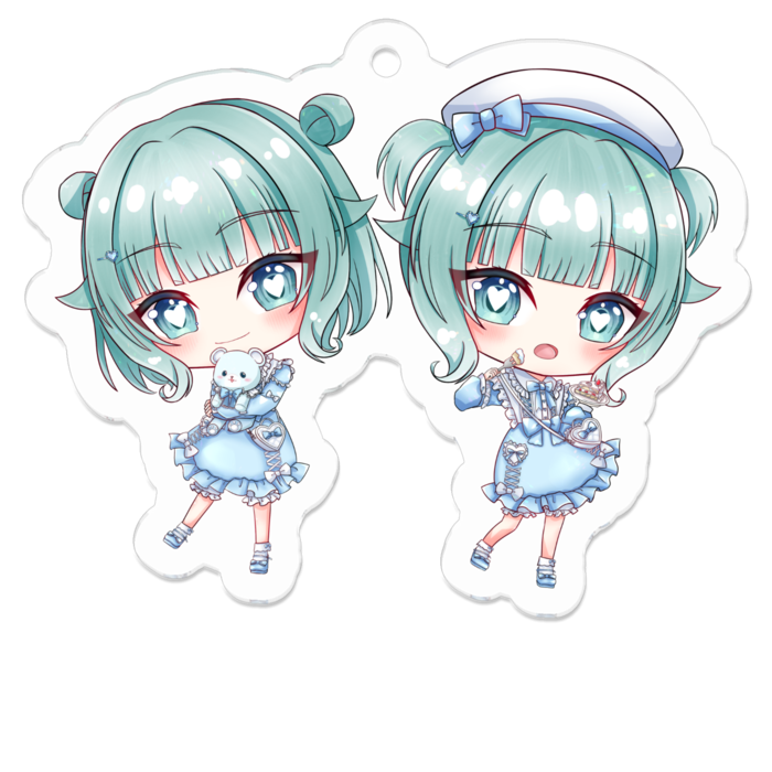 アクリルキーホルダー - 50 x 50 (mm)
