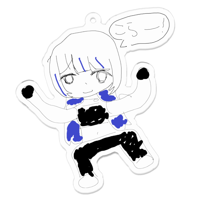 アクリルキーホルダー - 70 x 70 (mm)