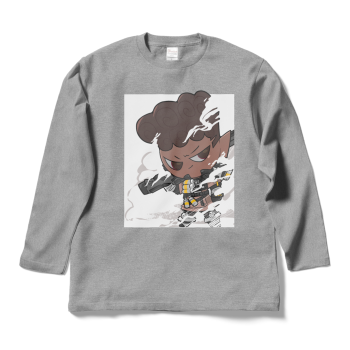ロングスリーブTシャツ - L - 杢グレー