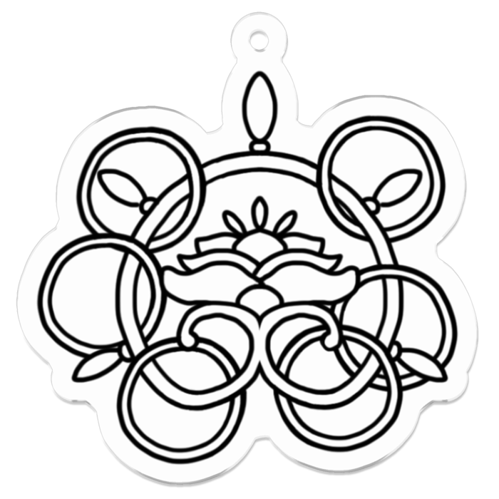 アクリルキーホルダー - 50 x 50 (mm)