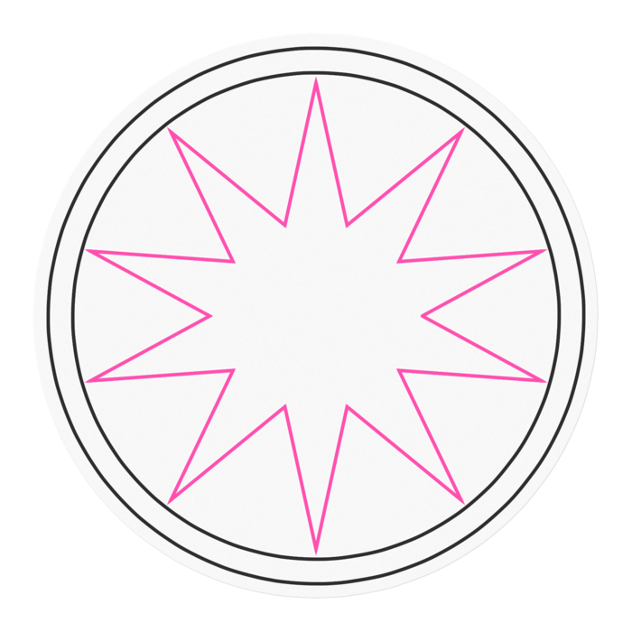 ハイパーマーク ライン(ステッカー) - 100 x 100 (mm)(2)