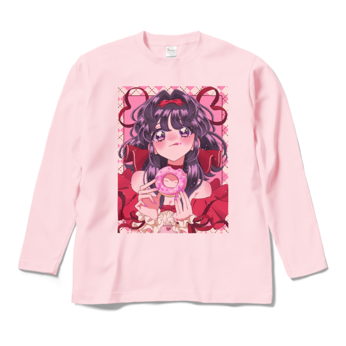 ロングスリーブTシャツ - M - ライトピンク