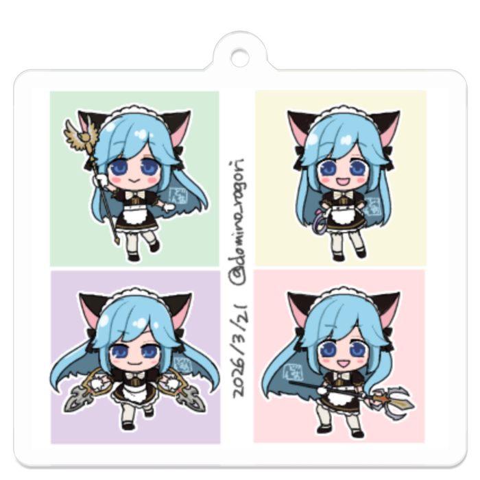 アクリルキーホルダー - 50 x 50 (mm)(62)