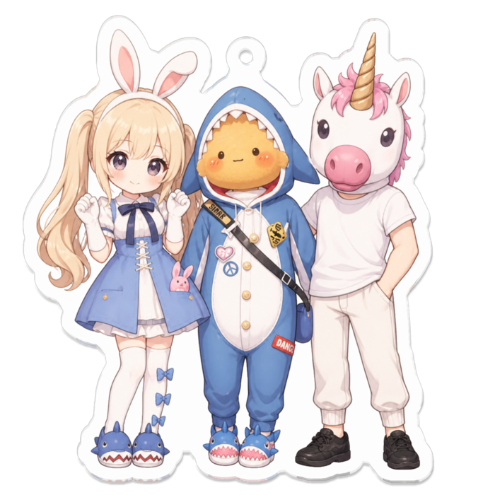 アクリルキーホルダー - 70 x 70 (mm)