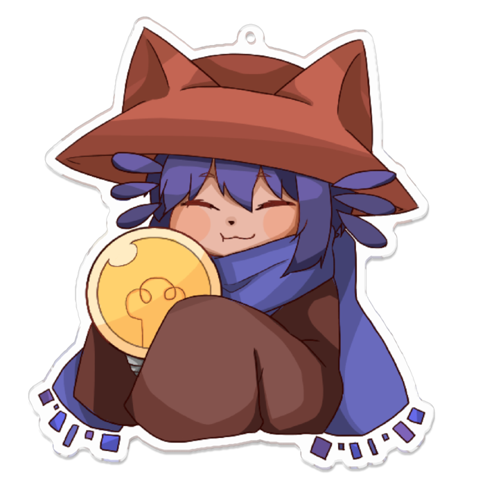 アクリルキーホルダー - 100 x 100 (mm)