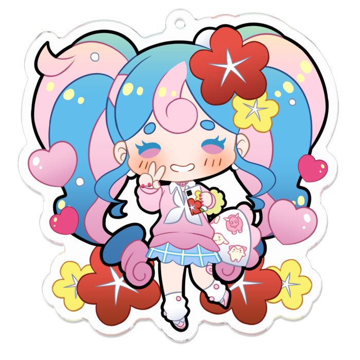 アクリルキーホルダー - 70 x 70 (mm)