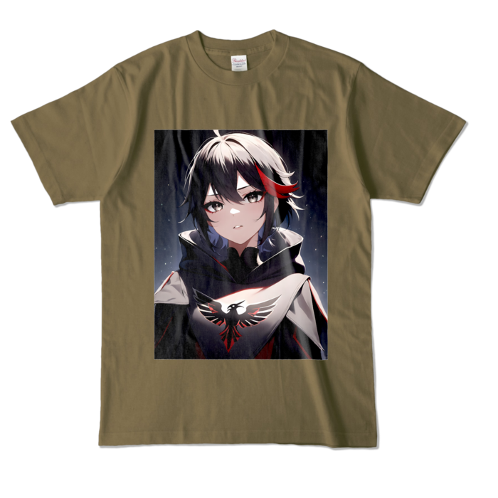 カラーTシャツ - L - オリーブ (濃色)