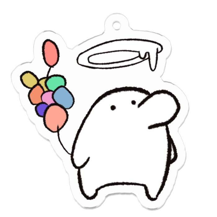 アクリルキーホルダー（コーティング） - 50 x 50 (mm)