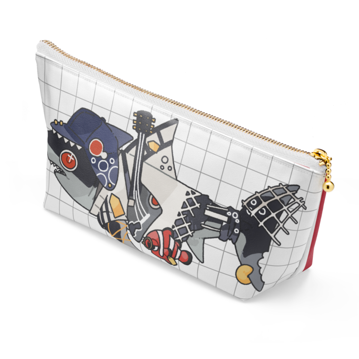 ポーチ - 長さ21.5cm / 高さ10cm - ホワイト