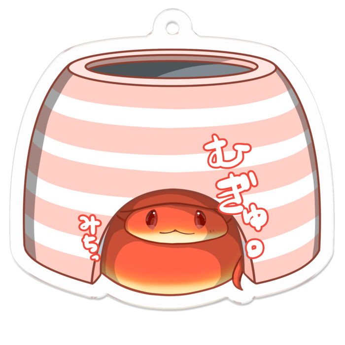 巣ごもりコーンアクキー(ブラッドレッド)