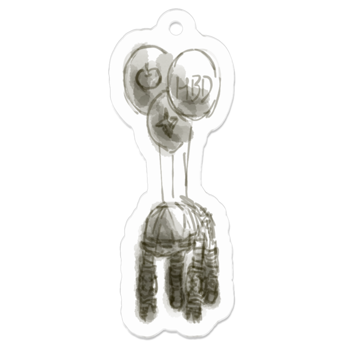 アクリルキーホルダー - 50 x 50 (mm)