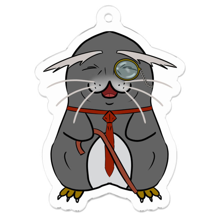 アクリルキーホルダー【ぺんざらじぃ(執事)】 - 50 x 50 (mm)