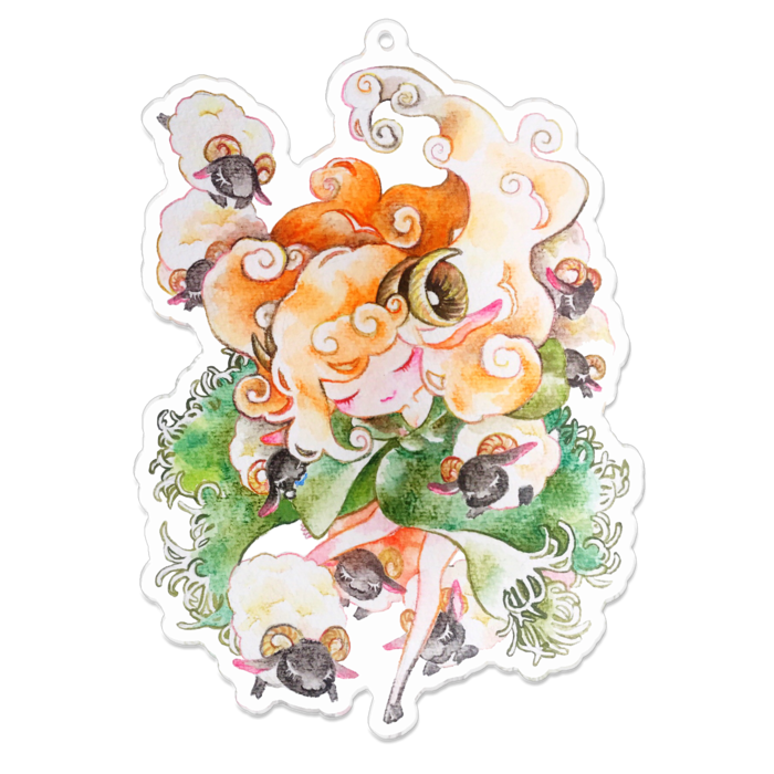 アクリルキーホルダー - 100 x 100 (mm)