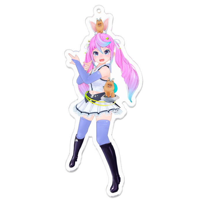 アクリルキーホルダー（コーティング） - 100 x 100 (mm)