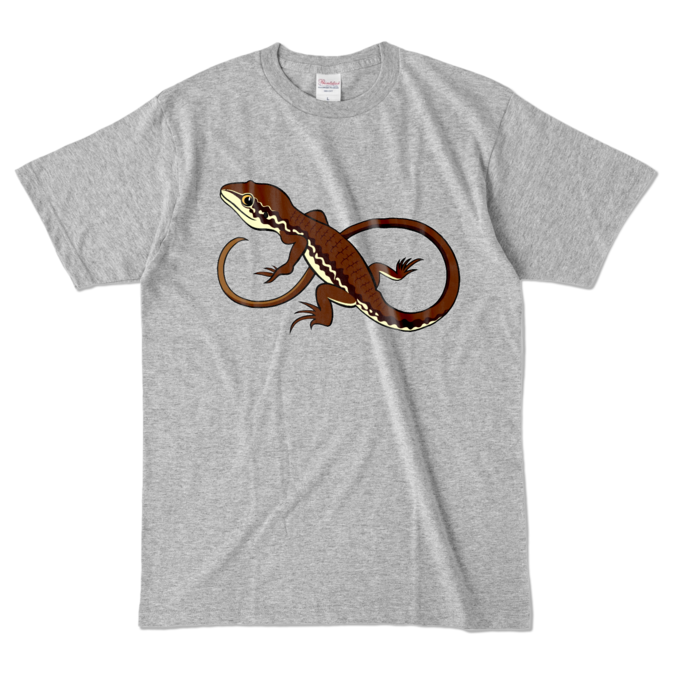 カラーTシャツ - L - 杢グレー (濃色)