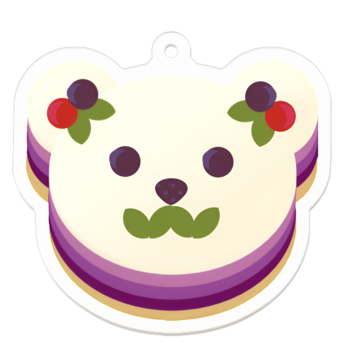 アクリルキーホルダー - 50 x 50 (mm)