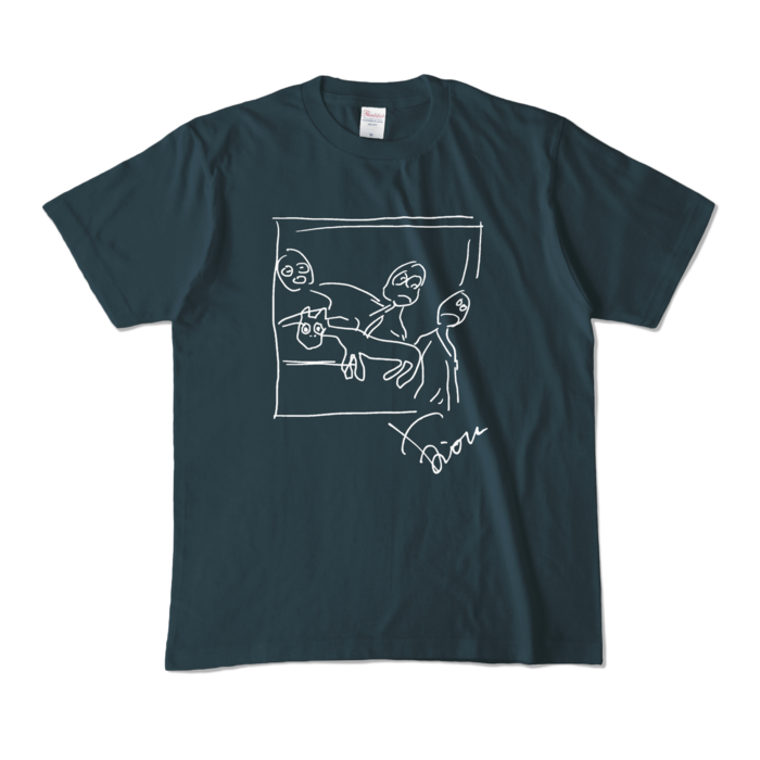 ゲ◯ニカカラーTシャツ - M - デニム