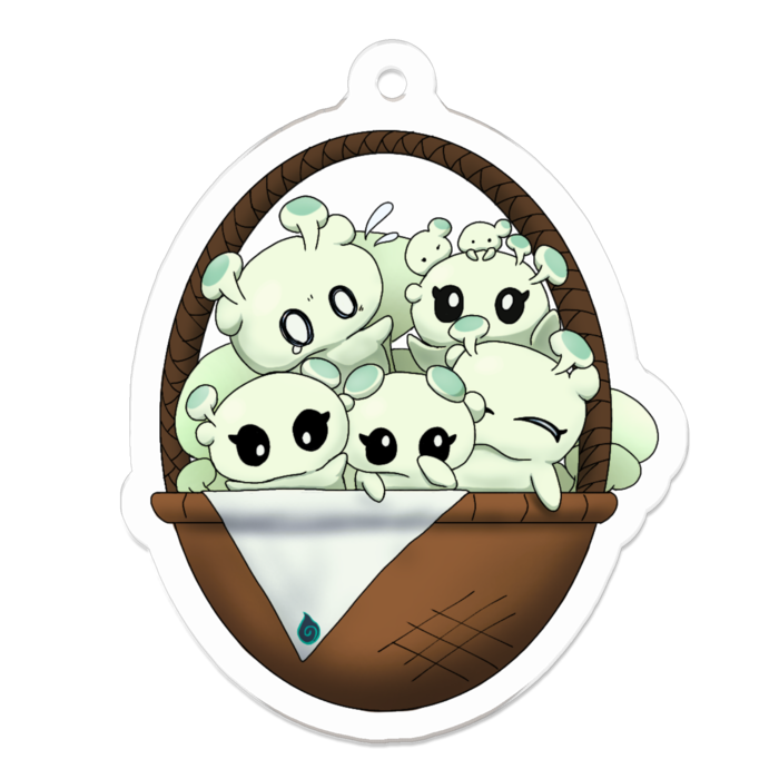 アクリルキーホルダー（コーティング） - 50 x 50 (mm)