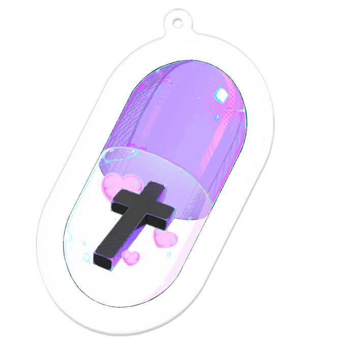 アクリルキーホルダー - 70 x 70 (mm)