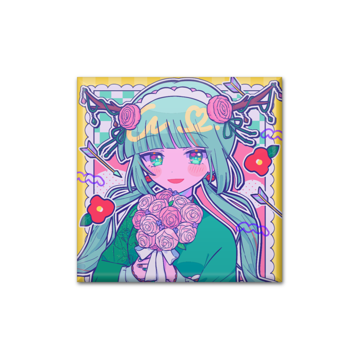 缶バッジ - 四角形40mm