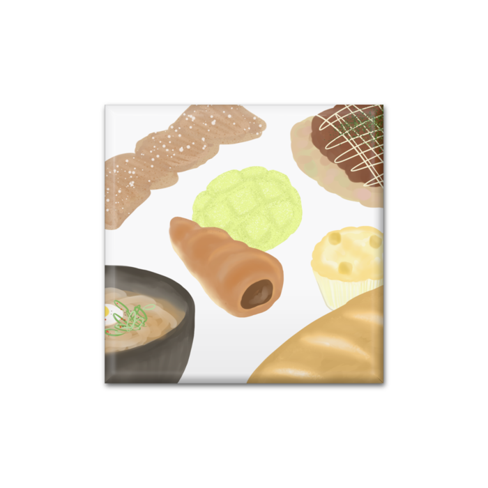 缶バッジ - 四角形40mm
