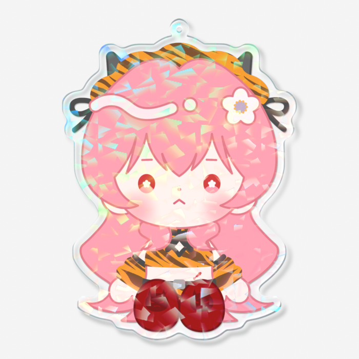 ホログラムアクリルキーホルダー - 100 × 100mm