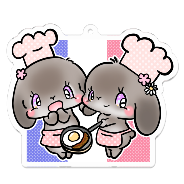 アクリルキーホルダー - 70 x 70 (mm)