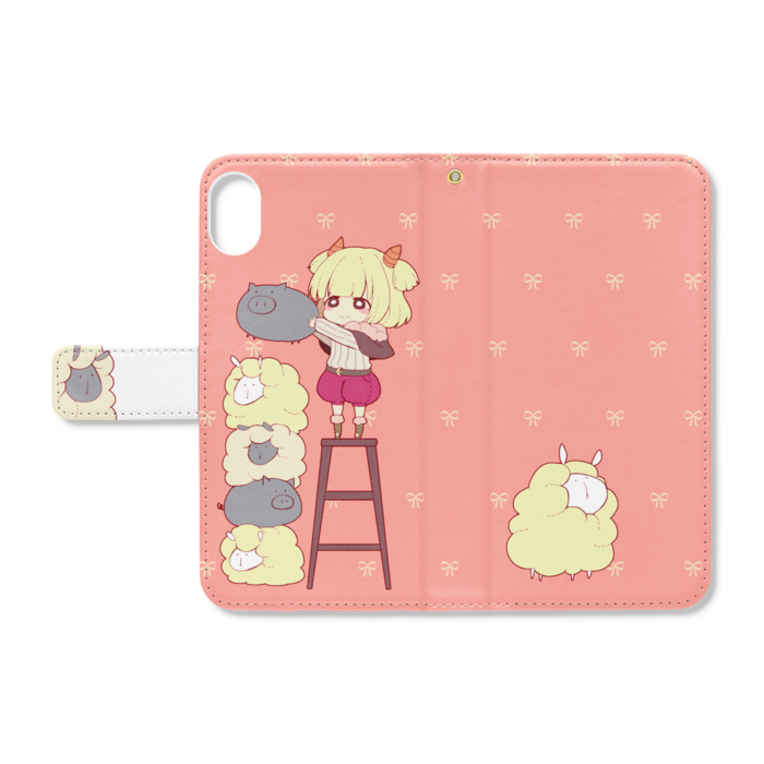 手帳型iPhoneケース - iPhone XR - ストラップ穴 あり