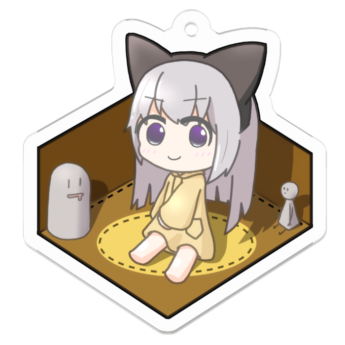 アクリルキーホルダー - 50 x 50 (mm)