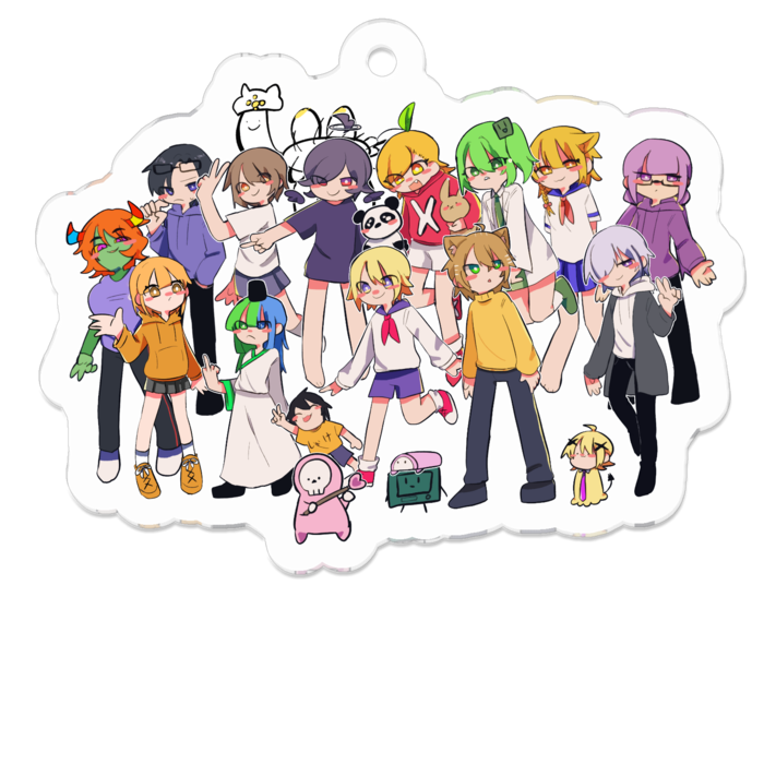 アクリルキーホルダー - 50 x 50 (mm)