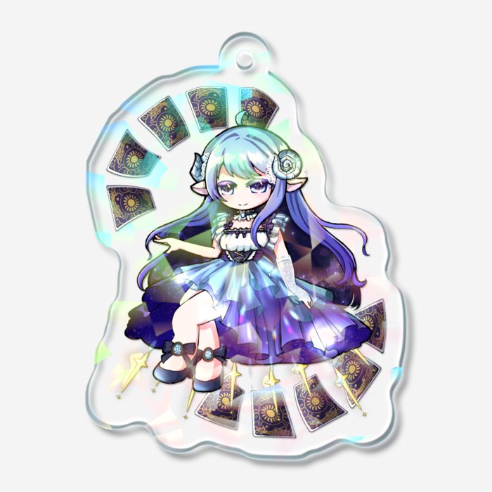 ホログラムアクリルキーホルダー - 50 × 50mm